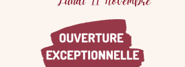 Ouverture exceptionnelle